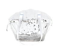 FGDTREE Strandtasche mit schimmernden Pailletten, wasserdicht, großes Fassungsvermögen, 20 l, Schwimmen, Umhängetasche für Damen, Einkaufen, Reisen, Urlaub, Cowrie Fashion Shoulder