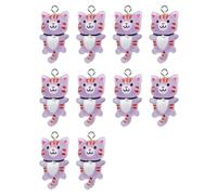 FGDTREE Von 10 Kunstharz Katzen Charms Hübscher Katzen Charm aus Harz Basteln von Halsketten, Armbändern und Schlüsselanhängern Schlüsselanhänger Verzierungen