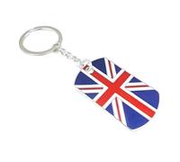 FGDTREE Zincs Schlüsselanhänger mit britischer Flagge, Legierung, für Schlüssel, Taschen und Reisezubehör, modischer Rucksack, Charm-resistenter Halter, B, One size