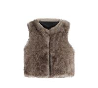FGUUTYM Kunstpelz Fellweste Kinder Mädchen - Kinderweste Fellweste Warm Winter Pufferweste Faux Pelz Mantel Ärmellose Weiche Winterjacke Outwear Winddicht Wintermantel Baumwollmantel