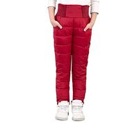 FGUUTYM Thermohose Kinder Mädchen, Skihose Jogginghose Winter Warm Sweatpants Thermoleggins Outdoor Junge Stretch Hose Weihnachtsleggings High Waist Stretch Freizeithose Joggerhosen