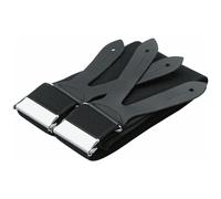 FHB Hosenträger schwarz 902922 BODO Lederknopfpatte Zunft Knopfhosenträger