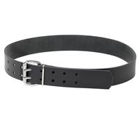 FHB CARSTEN Ledergürtel Doppeldorn, schwarz, Gr. 135 (85001-20-135)