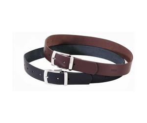 FHB Ledergürtel BURKHARD 85002 Eindorn Rindleder Gürtel in braun oder schwarz, Farbe: 20 schwarz, Größe: 120