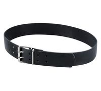 FHB Ledergürtel mit Doppeldorn - CARSTEN 85001 schwarz 110 cm