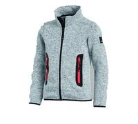 FHB MATS Strick-Fleece-Jacke Kinder grau Gr. 158/164
