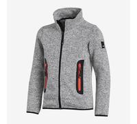 FHB MATS Strick-Fleece-Jacke Kinder grau Gr. 98/104