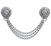 FHB Zunft Löwenkopfkette SAMUEL Zunftkette Kette Löwenkopf Zunftschmuck Messing vernickelt 88900