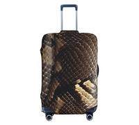 FHEBNDS Gepäckabdeckung aus Schlangenhaut, waschbar, TSA-zugelassen, elastisch, Spandex, kratzfest, Reisegepäckabdeckung, passend für 45,7 - 81,3 cm Gepäck, Schwarz , M