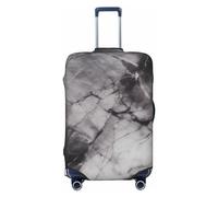 FHEBNDS Gepäckabdeckung, waschbar, TSA-geprüft, elastisch, Spandex, kratzfest, passend für 45,7 - 81,3 cm (18 - 32 Zoll) Gepäck, Schwarz , L