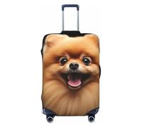 FHEBNDS Pomeranian Gepäckabdeckung, waschbar, TSA-geprüft, elastisch, Spandex, kratzfest, Reisegepäck, passend für 45,7 - 81,3 cm Gepäck, Schwarz , M