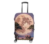 FHESDCW The Elephant Walks Gepäckhüllen für Koffer, waschbares Reisezubehör, Anti-Kratz- und Staubschutz, Kofferabdeckung, passend für 48,3 - 81,3 cm Gepäck, Stil:, L, Klassisch