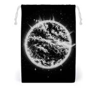 FHESDCW The Mysterious Burning of The Sun Kordelzugbeutel, Leinwand, wiederverwendbare Reise-Schmuckbeutel, waschbare Aufbewahrungsbeutel für Geschenk, Süßigkeiten, Kosmetik, 20 x 25 cm