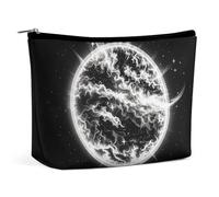 FHESDCW The Mysterious Burning of the Sun Make-up-Tasche für Damen, PU-Leder, wasserdicht, Kosmetiktasche mit Reißverschluss, tragbarer Reise-Make-up-Organizer