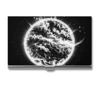 FHESDCW The Mysterious Burning of The Sun Visitenkartenetui für Männer & Frauen, professionelles Kartenetui mit Schnallenverschluss, kompaktes und tragbares Metalletui für Büroangestellte, Stil