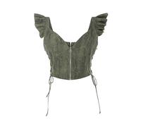 Fiamll Mittelalter Korsett Damen Renaissance & Steampunk Gothic Corset Oberteil Vintage Corset Top XXL