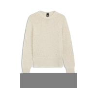 BOSS Pullover aus Baumwoll-Mix mit strukturierter Strickstruktur - Style Fibiscus, 50561362 Hellbeige L