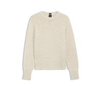 BOSS Pullover aus Baumwoll-Mix mit strukturierter Strickstruktur - Style Fibiscus, 50561362 Hellbeige M