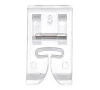 Fictory 7 mm transparenter Nähfuß - verbessert die Nähpräzision, verhindert überspringte Stiche, universelle Passform für gebogene Stiche, professionelles Finish