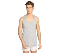 Fidan 6er-Pack Herrenunterhemden Aus Baumwolle Klassisch Grau Nahtlos Ärmelloses Tanktop Business-Stil Herren Unterhemden (DE/NL/SE/PL, Alphanumerisch, L, Regular, Regular, Grau)