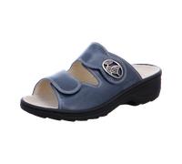 Fidelio Da. Pantoffel Fußbett für Damen, blau, Größe 36 EU