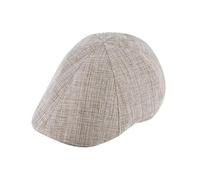 fiebig 6-Panel Cap | Flatcap mit flexiblem Gummizug | Schirmmütze (61-XL, Taupe)