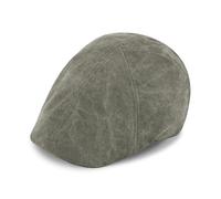 fiebig 6-Panel Cap Washed Cotton | Flatcap aus gewaschener Baumwolle | Schirmmütze (as3, Numeric, Numeric_61, Olivgrün)