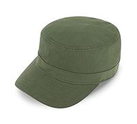 fiebig Army GI-Cap | Klassische Arbeitsmütze mit flexiblem Verschluss | Militär Outdoor Kappe aus Baumwolle (One Size, Olivgrün)