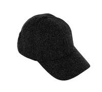 fiebig Baseballcap aus Wolle | 6-Panel Cap mit elastischem Verschluss (58-L, anthrazit)