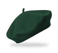 fiebig Baske aus 100% Reiner Wolle | Barett in One Size & Woll Qualität | Wollbaske in vielen Farben (One Size, Jade)