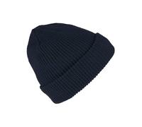 fiebig Beanie Rippstrick | Umschlagmütze mit 3M Thinsulate | Unisex Strickmütze (One Size, Marineblau)