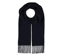 fiebig Cashmink Schal in Uni | Halstuch für Damen & Herren in Größe 180 x 30 cm | Made in Germany (One Size, Marineblau)