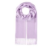 fiebig Cashmink Schal in Uni | Halstuch für Damen & Herren in Größe 180 x 30 cm | Made in Germany (One Size, Flieder)