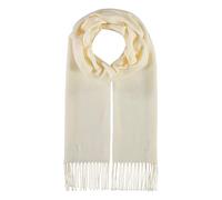 fiebig Cashmink Schal in Uni | Halstuch für Damen & Herren in Größe 180 x 30 cm | Made in Germany (One Size, Natur)