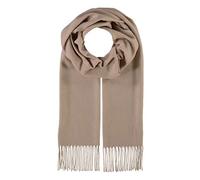fiebig Cashmink Schal in Uni | Halstuch für Damen & Herren in Größe 180 x 30 cm | Made in Germany (One Size, Beige)