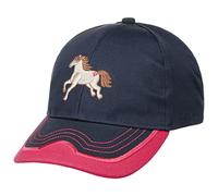 fiebig Kappe mit Stickerei | Baseballcap mit Aufnäher | Kinder Baseballkappe mit Klettverschluss (53, Pink)