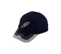 fiebig Kappe mit Stickerei | Baseballcap mit Aufnäher | Kinder Baseballkappe mit Klettverschluss (55, Grau)