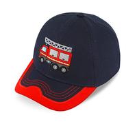 fiebig Kappe mit Stickerei | Baseballcap mit Aufnäher | Kinder Baseballkappe mit Klettverschluss (55, Rot)