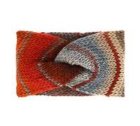 fiebig Stirnband mit Knoten | Strick Kopfband in toller Farbkombination | Sehr angenehmes Material mit Wolle | Made in Italy (Zimt)