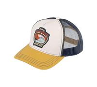 fiebig Truckercap Ocean Breeze | Baseballcap mit Aufnäher | Baseballkappe mit Mesh (Flexsize M, Curry)