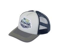 fiebig Truckercap Vanlife Vibes | Baseballcap mit Aufnäher | Baseballkappe mit Mesh (Flexsize S, Anthrazit)