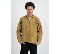 Fieldjacket ALPHA INDUSTRIES "Field Jacket LWC", Herren, Gr. M, grün (khaki), Obermaterial: 100% Baumwolle, Futter: 100% Baumwolle, Jacken Fieldjacket (94845310-M)