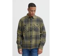 Fieldjacket BLEND "BHOvershirt", Herren, Gr. M, lizard, Web, 100% Baumwolle, kariert, oversize normal, Rundhals, eingesetzt 1-Knopf-Manschette, Jacken, Stilvolle Feldjacke (71921714-M) lizard