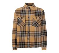 Fieldjacket BLEND "BHOvershirt", Herren, Gr. S, braun (braun sugar), Web, 100% Baumwolle, kariert, oversize normal, Rundhals, eingesetzt 1-Knopf-Manschette, Jacken, Stilvolle Feldjacke (19021833-S) br