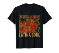 Fierce Roots Gentle Heart Latina Soul Hispanic Culture Pride T-Shirt