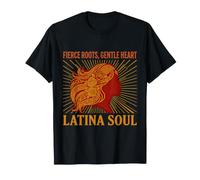 Fierce Roots Gentle Heart Latina Soul Pride Culture T-Shirt