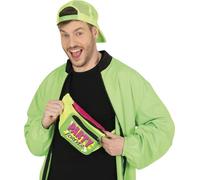 FIESTAS GUIRCA | Bunte Bauchtasche (35x12 cm) - Retro Zubehör für 80er Jahre Partys und Themenfeiern - Ideal für Karneval, Halloween und Kostüm-Events - Unisex - Multicolor