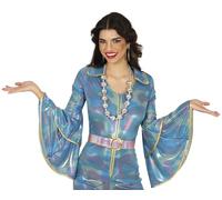 FIESTAS GUIRCA | Discokugel Halskette Silber - Retro Schmuck für 70er Jahre Kostüm - Ideales Accessoire für Feiern und Themen-Events - Erwachsene - Silber