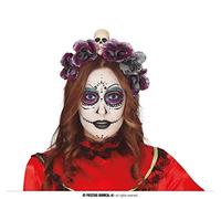FIESTAS GUIRCA Haarreif mit grauen Blumen