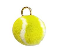 Fieuaah Tennisball Schlüsselanhänger, moderner, Green1 1circle | Modisches Accessoire, moderner Taschenanhänger, 2 Stile zur Auswahl